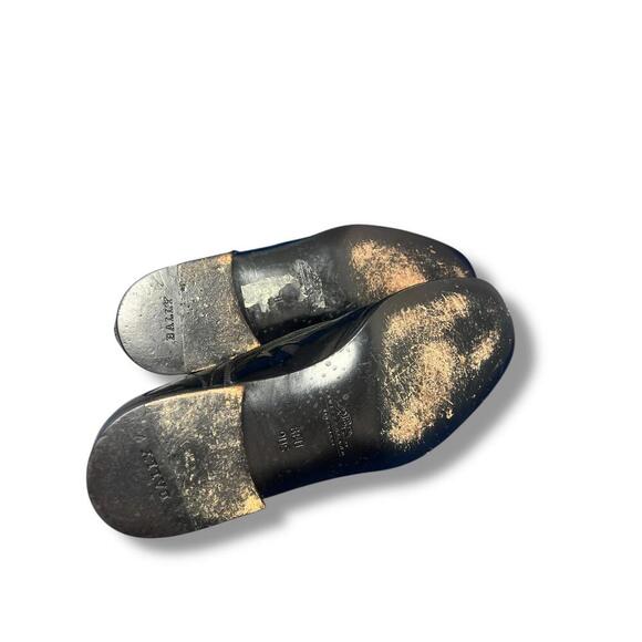 Bally Men’s Patent Leather Derby Shoes 9 US / 8 EU Black Made in Italy Switzerla - Picture 9 of 12